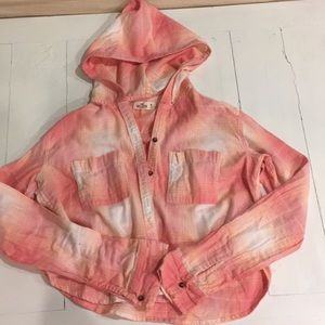 Hollister hooded flannel